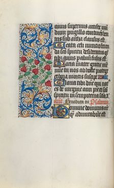Book of Hours (Use of Rouen): fol. 30v, c. 1470. Creator: Master of the Geneva Latini (French, active Rouen, 1460-80)