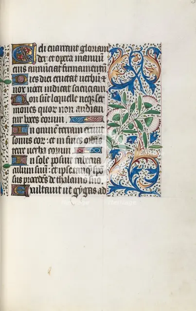 Book of Hours (Use of Rouen): fol. 32r, c. 1470. Creator: Master of the Geneva Latini (French, active Rouen, 1460-80).