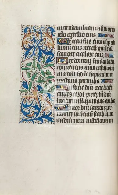 Book of Hours (Use of Rouen): fol. 32v, c. 1470. Creator: Master of the Geneva Latini (French, active Rouen, 1460-80).
