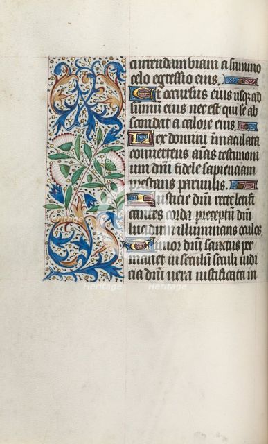 Book of Hours (Use of Rouen): fol. 32v, c. 1470. Creator: Master of the Geneva Latini (French, active Rouen, 1460-80).
