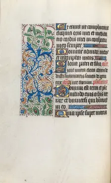 Book of Hours (Use of Rouen): fol. 33v, c. 1470. Creator: Master of the Geneva Latini (French, active Rouen, 1460-80)