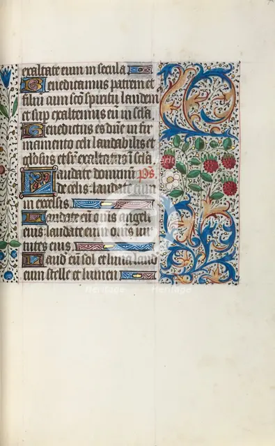 Book of Hours (Use of Rouen): fol. 44r, c. 1470. Creator: Master of the Geneva Latini (French, active Rouen, 1460-80).