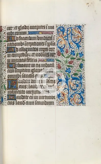 Book of Hours (Use of Rouen): fol. 46r, c. 1470. Creator: Master of the Geneva Latini (French, active Rouen, 1460-80).