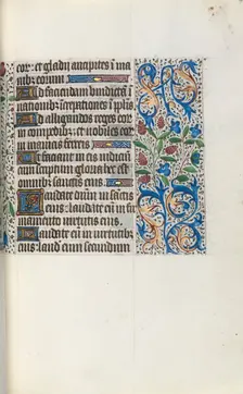 Book of Hours (Use of Rouen): fol. 46r, c. 1470. Creator: Master of the Geneva Latini (French, active Rouen, 1460-80)