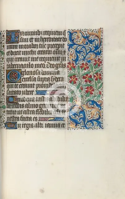 Book of Hours (Use of Rouen): fol. 47r, c. 1470. Creator: Master of the Geneva Latini (French, active Rouen, 1460-80).