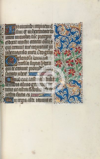 Book of Hours (Use of Rouen): fol. 47r, c. 1470. Creator: Master of the Geneva Latini (French, active Rouen, 1460-80).