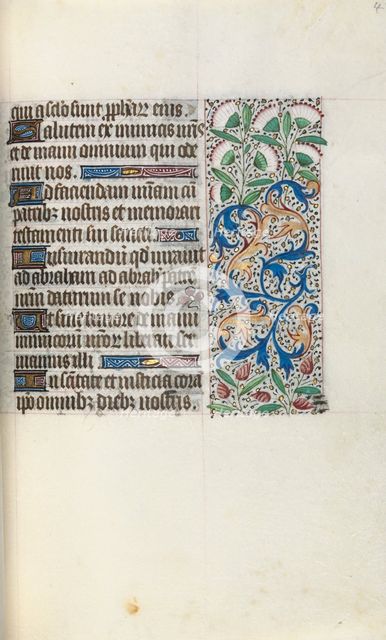 Book of Hours (Use of Rouen): fol. 48r, c. 1470. Creator: Master of the Geneva Latini (French, active Rouen, 1460-80).