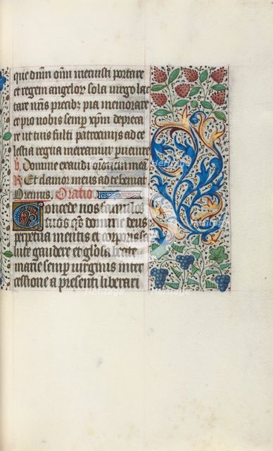 Book of Hours (Use of Rouen): fol. 49r, c. 1470. Creator: Master of the Geneva Latini (French, active Rouen, 1460-80).