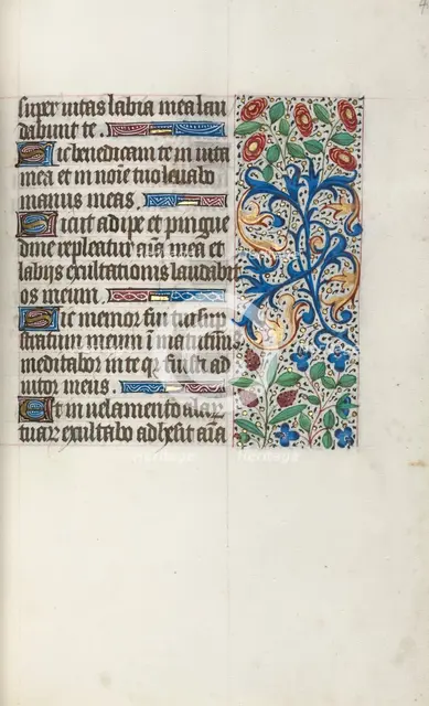 Book of Hours (Use of Rouen): fol. 40r, c. 1470. Creator: Master of the Geneva Latini (French, active Rouen, 1460-80).