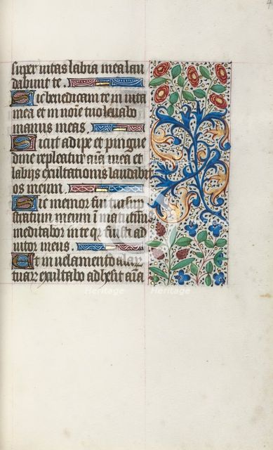 Book of Hours (Use of Rouen): fol. 40r, c. 1470. Creator: Master of the Geneva Latini (French, active Rouen, 1460-80).