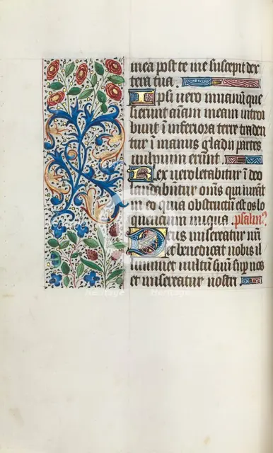 Book of Hours (Use of Rouen): fol. 40v, c. 1470. Creator: Master of the Geneva Latini (French, active Rouen, 1460-80).