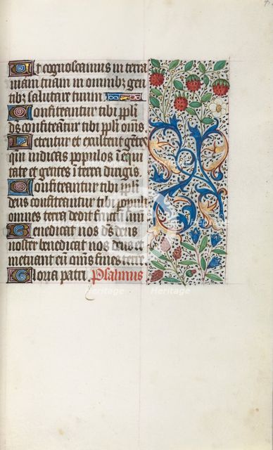 Book of Hours (Use of Rouen): fol. 41r, c. 1470. Creator: Master of the Geneva Latini (French, active Rouen, 1460-80).