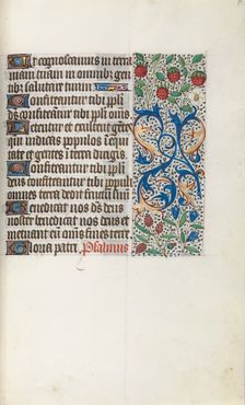 Book of Hours (Use of Rouen): fol. 41r, c. 1470. Creator: Master of the Geneva Latini (French, active Rouen, 1460-80)