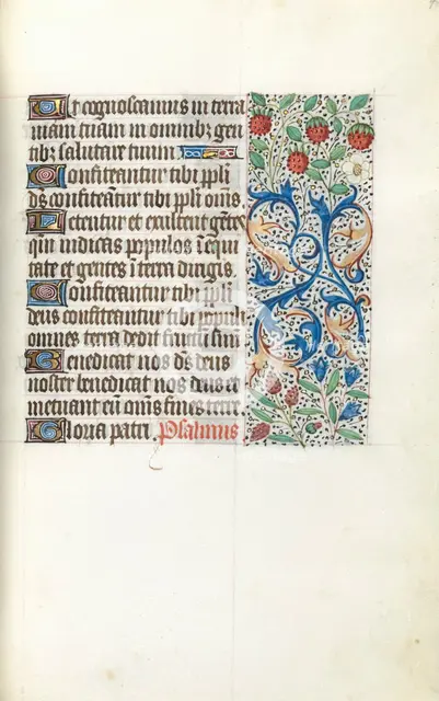 Book of Hours (Use of Rouen): fol. 42r, c. 1470. Creator: Master of the Geneva Latini (French, active Rouen, 1460-80).