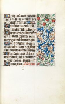Book of Hours (Use of Rouen): fol. 42r, c. 1470. Creator: Master of the Geneva Latini (French, active Rouen, 1460-80)
