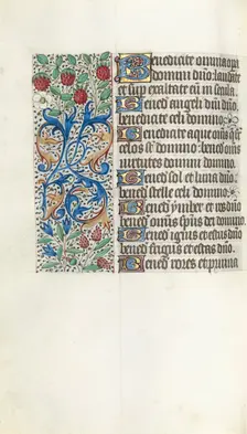 Book of Hours (Use of Rouen): fol. 42v, c. 1470. Creator: Master of the Geneva Latini (French, active Rouen, 1460-80)