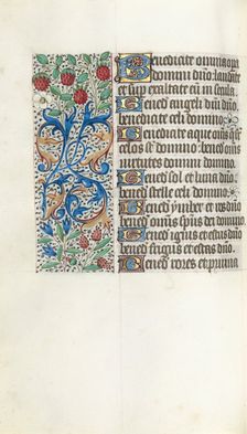 Book of Hours (Use of Rouen): fol. 42v, c. 1470. Creator: Master of the Geneva Latini (French, active Rouen, 1460-80)