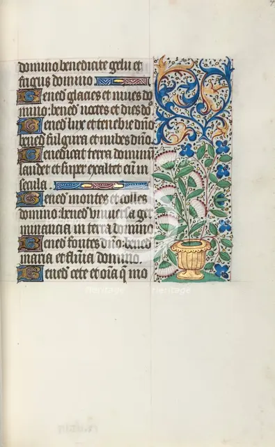 Book of Hours (Use of Rouen): fol. 43r, c. 1470. Creator: Master of the Geneva Latini (French, active Rouen, 1460-80).