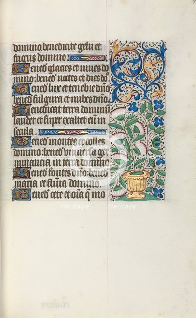 Book of Hours (Use of Rouen): fol. 43r, c. 1470. Creator: Master of the Geneva Latini (French, active Rouen, 1460-80).