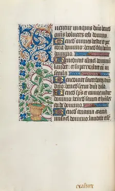 Book of Hours (Use of Rouen): fol. 43v, c. 1470. Creator: Master of the Geneva Latini (French, active Rouen, 1460-80)