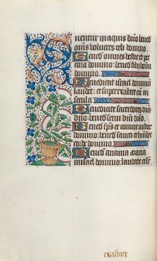 Book of Hours (Use of Rouen): fol. 43v, c. 1470. Creator: Master of the Geneva Latini (French, active Rouen, 1460-80)