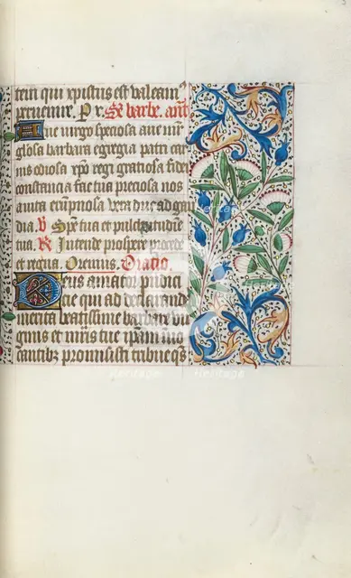 Book of Hours (Use of Rouen): fol. 54r, c. 1470. Creator: Master of the Geneva Latini (French, active Rouen, 1460-80).