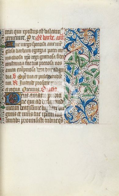 Book of Hours (Use of Rouen): fol. 54r, c. 1470. Creator: Master of the Geneva Latini (French, active Rouen, 1460-80).