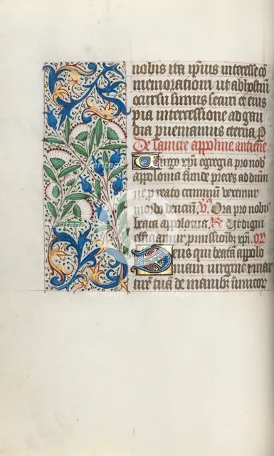 Book of Hours (Use of Rouen): fol. 54v, c. 1470. Creator: Master of the Geneva Latini (French, active Rouen, 1460-80).