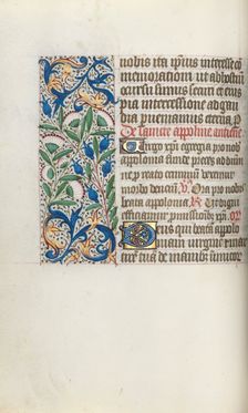 Book of Hours (Use of Rouen): fol. 54v, c. 1470. Creator: Master of the Geneva Latini (French, active Rouen, 1460-80)