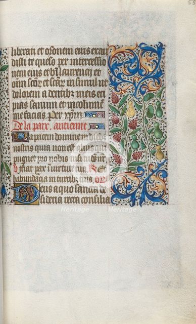 Book of Hours (Use of Rouen): fol. 55r, c. 1470. Creator: Master of the Geneva Latini (French, active Rouen, 1460-80).