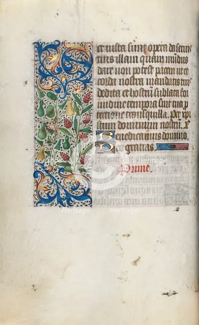 Book of Hours (Use of Rouen): fol. 55v, c. 1470. Creator: Master of the Geneva Latini (French, active Rouen, 1460-80).