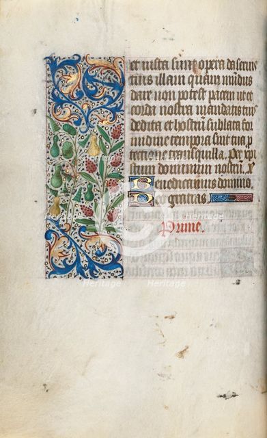 Book of Hours (Use of Rouen): fol. 55v, c. 1470. Creator: Master of the Geneva Latini (French, active Rouen, 1460-80).