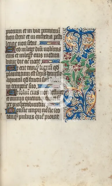 Book of Hours (Use of Rouen): fol. 57r, c. 1470. Creator: Master of the Geneva Latini (French, active Rouen, 1460-80).