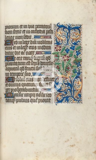 Book of Hours (Use of Rouen): fol. 57r, c. 1470. Creator: Master of the Geneva Latini (French, active Rouen, 1460-80).