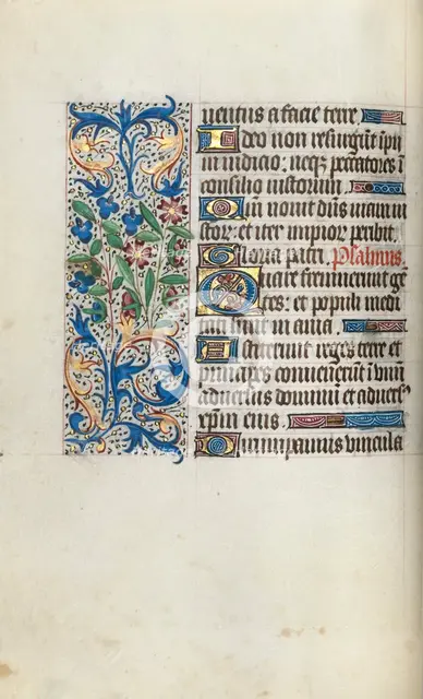 Book of Hours (Use of Rouen): fol. 57v, c. 1470. Creator: Master of the Geneva Latini (French, active Rouen, 1460-80).