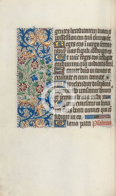 Book of Hours (Use of Rouen): fol. 58v, c. 1470. Creator: Master of the Geneva Latini (French, active Rouen, 1460-80).