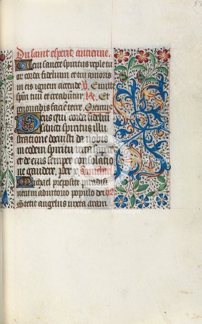 Book of Hours (Use of Rouen): fol. 50r, c. 1470. Creator: Master of the Geneva Latini (French, active Rouen, 1460-80).
