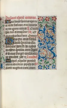 Book of Hours (Use of Rouen): fol. 50r, c. 1470. Creator: Master of the Geneva Latini (French, active Rouen, 1460-80)