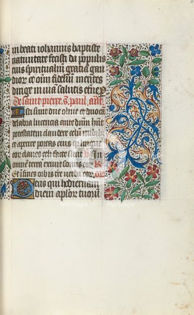 Book of Hours (Use of Rouen): fol. 51r, c. 1470. Creator: Master of the Geneva Latini (French, active Rouen, 1460-80).