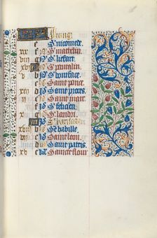 Book of Hours (Use of Rouen): fol. 51r, c. 1470. Creator: Master of the Geneva Latini (French, active Rouen, 1460-80)