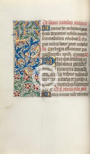 Book of Hours (Use of Rouen): fol. 52v, c. 1470. Creator: Master of the Geneva Latini (French, active Rouen, 1460-80).