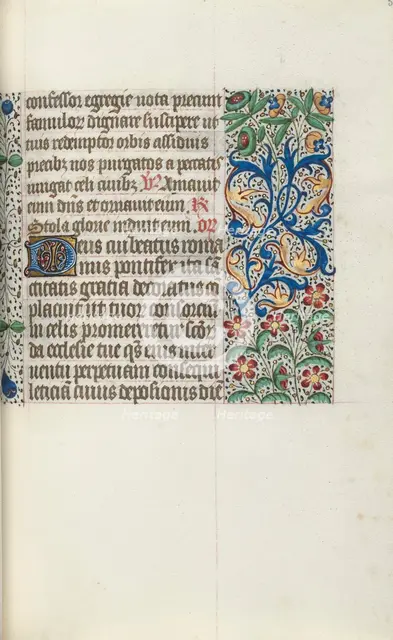 Book of Hours (Use of Rouen): fol. 53r, c. 1470. Creator: Master of the Geneva Latini (French, active Rouen, 1460-80).