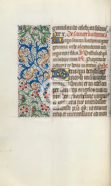 Book of Hours (Use of Rouen): fol. 53v, c. 1470. Creator: Master of the Geneva Latini (French, active Rouen, 1460-80).