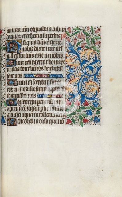 Book of Hours (Use of Rouen): fol. 65r, c. 1470. Creator: Master of the Geneva Latini (French, active Rouen, 1460-80).