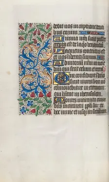 Book of Hours (Use of Rouen): fol. 65v, c. 1470. Creator: Master of the Geneva Latini (French, active Rouen, 1460-80)