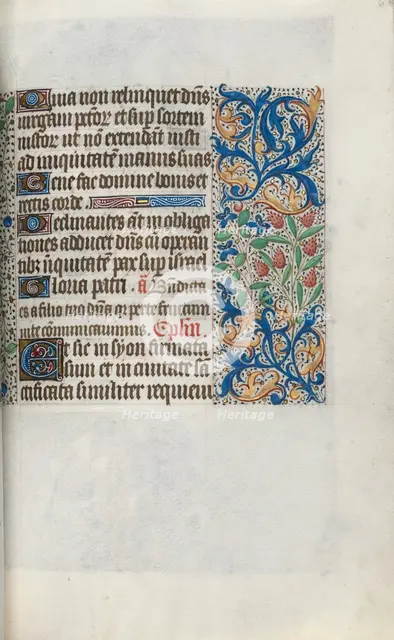Book of Hours (Use of Rouen): fol. 66r, c. 1470. Creator: Master of the Geneva Latini (French, active Rouen, 1460-80).