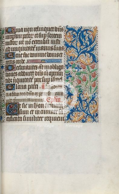 Book of Hours (Use of Rouen): fol. 66r, c. 1470. Creator: Master of the Geneva Latini (French, active Rouen, 1460-80).