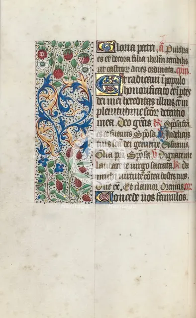 Book of Hours (Use of Rouen): fol. 69v, c. 1470. Creator: Master of the Geneva Latini (French, active Rouen, 1460-80).