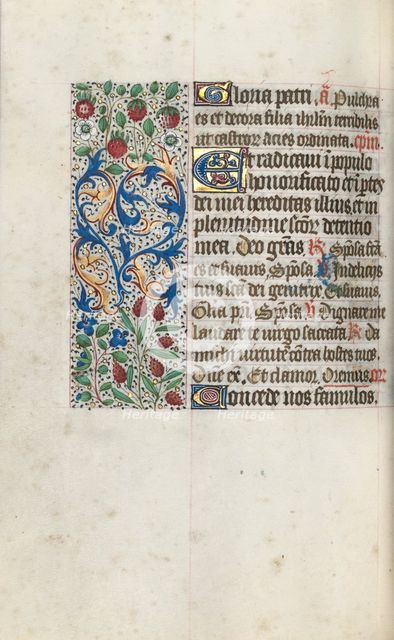 Book of Hours (Use of Rouen): fol. 69v, c. 1470. Creator: Master of the Geneva Latini (French, active Rouen, 1460-80).