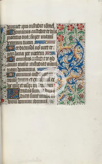 Book of Hours (Use of Rouen): fol. 62r, c. 1470. Creator: Master of the Geneva Latini (French, active Rouen, 1460-80).
